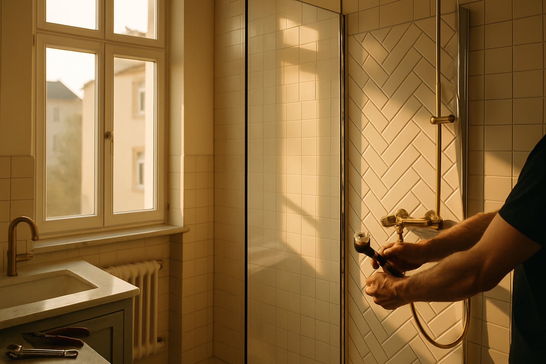 Referenz Fliesenarbeiten Lübeck – Badezimmer
