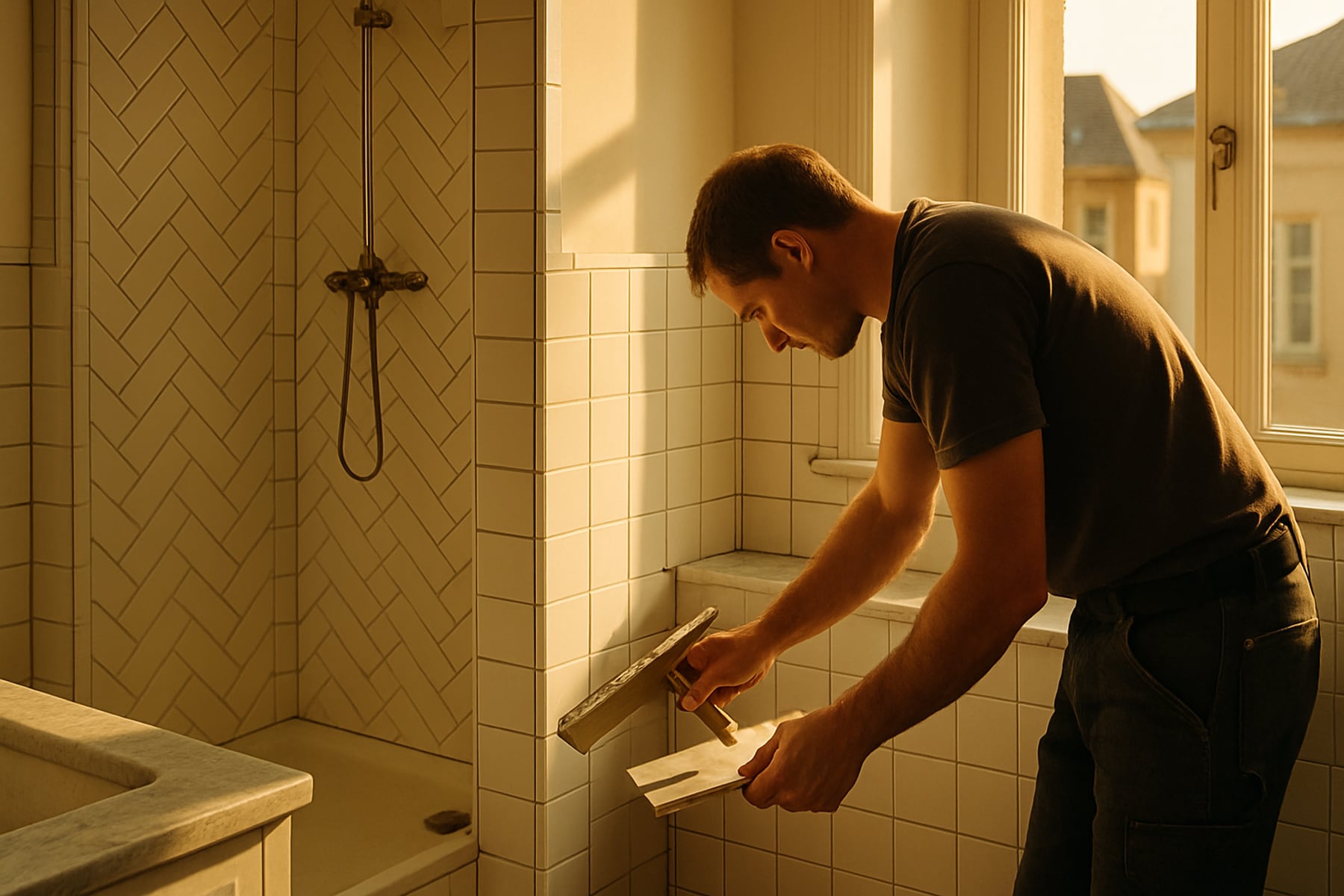 Referenz Fliesenarbeiten Lübeck – Wohnraum